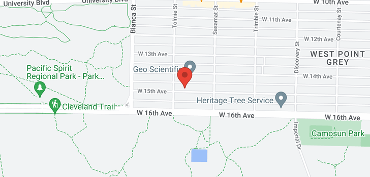 map of 4575 W 15TH AVENUE
